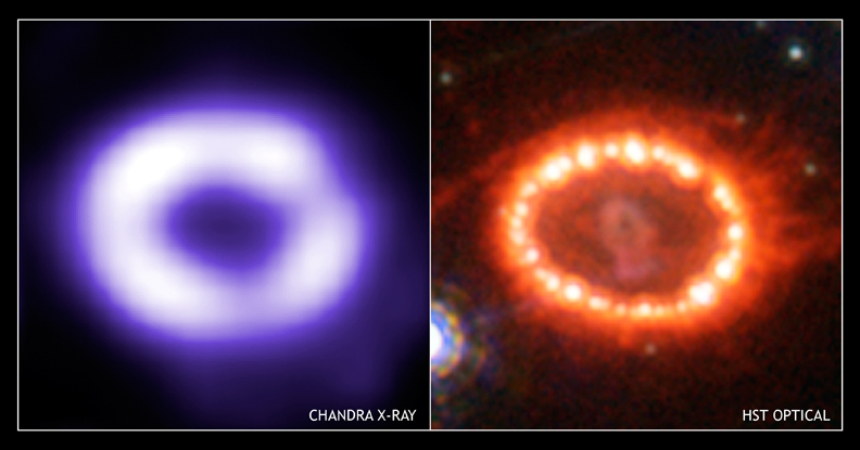 SN 1987A, supernova observée en 1987 dans le Grand Nuage de Magellan.